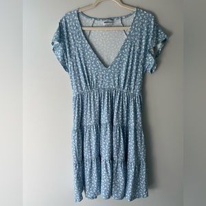 Urban Outfitters Medium Short Sleeve Blue Sun Dress